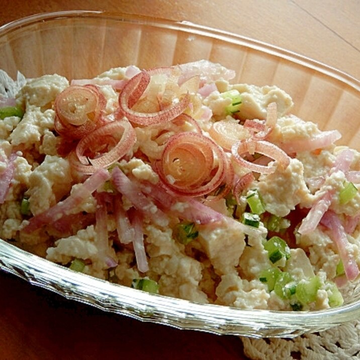 5分!?サラダ大根で❤白和え♪(梅昆布茶)